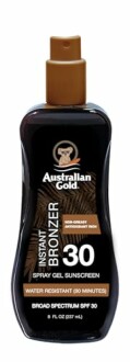 Australian Gold Spray Gel Sunscreen with Instant Bronzer