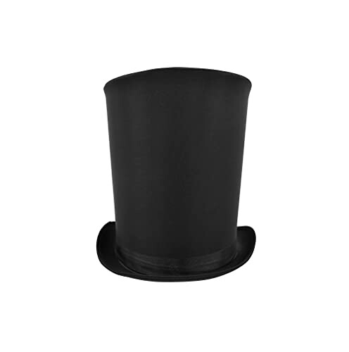 Black top hat on white background