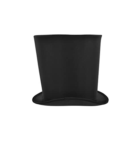 Black top hat with a height of 10 inches