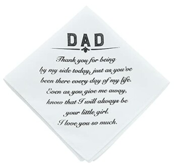 Father Of The Bride Handkerchief Gifts