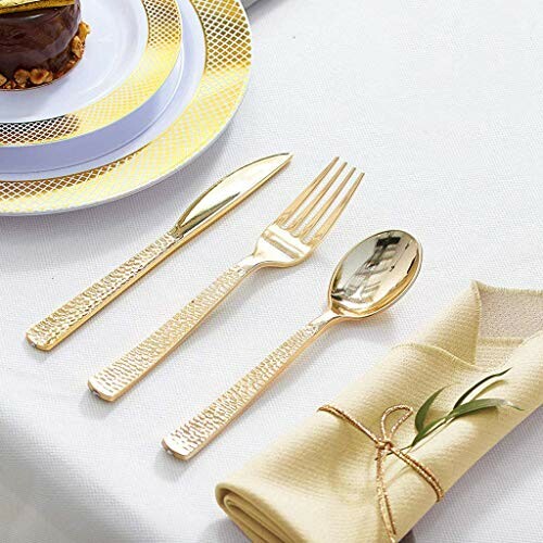 Supernal Gold Plastic Silverware