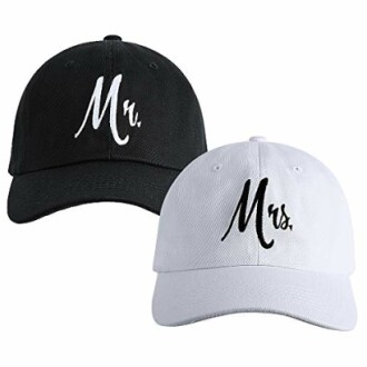 Matching Mr. & Mrs. Baseball Caps