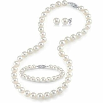 Sterling Silver Pearl Jewelry Set