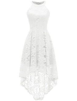 Dressystar Halter Floral Lace Cocktail Party Dress